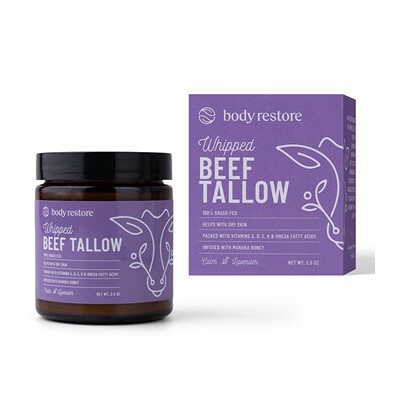 Body Restore Whipped Beef Tallow Body Cream ( Levandule ) - Tělový krém 71.0g