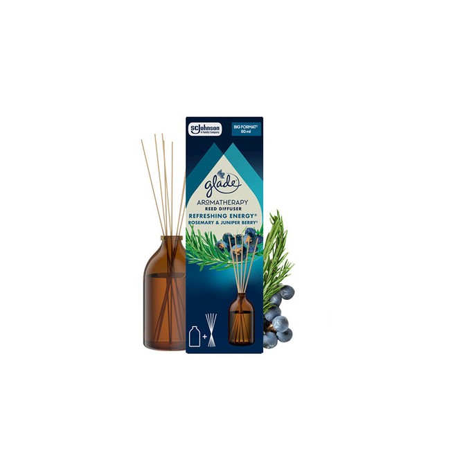 Glade Aromatherapy Reeds Refreshing Energy - Tyčinkový difuzér 80ml
