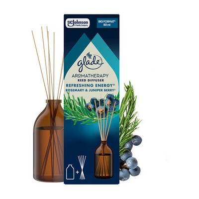 Glade Aromatherapy Reeds Refreshing Energy - Tyčinkový difuzér 80ml