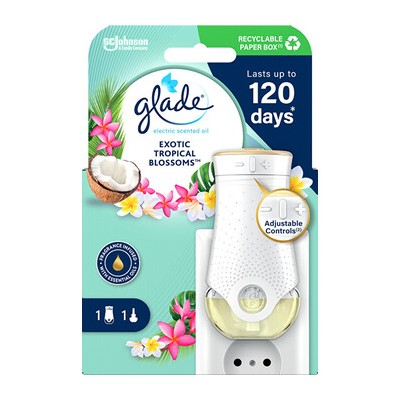 Glade Exotic Tropical Blossoms Set - Elektrický osvěžovač vzduchu + náplň 20ml