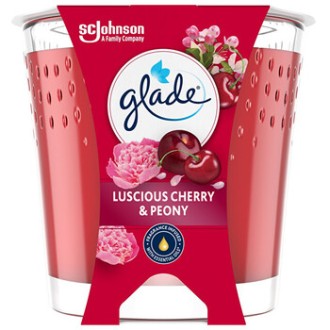 Glade Luscious Cherry & Peony Candle - Vonná svíčka 112.0g