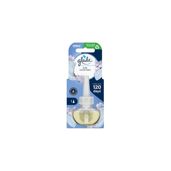 Glade Pure Clean Linen - Náplň do elektrického osvěžovače vzduchu 20ml