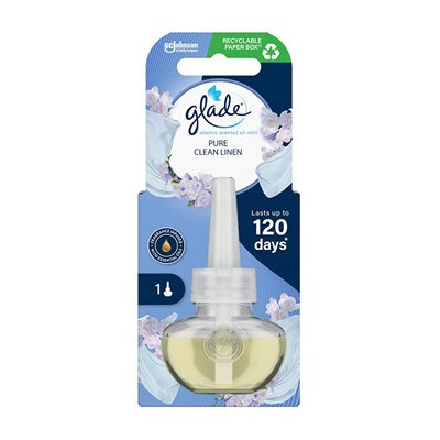 Glade Pure Clean Linen - Náplň do elektrického osvěžovače vzduchu 20ml