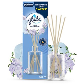 Glade Reeds Pure Clean Linen - Tyčinkový difuzér 50ml