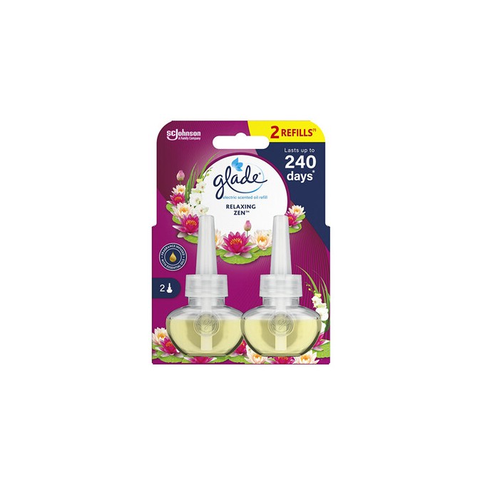 Glade Relaxing Zen Refill Duo - Sada náplní do elektrického osvěžovače vzduchu 20ml