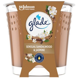 Glade Sensual Sandalwood & Jasmine Candle - Vonná svíčka ve skle 112.0g