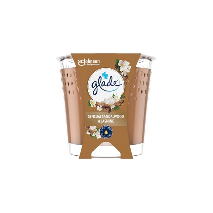 Glade Sensual Sandalwood & Jasmine Candle - Vonná svíčka ve skle 112.0g