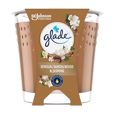Glade Sensual Sandalwood & Jasmine Candle - Vonná svíčka ve skle 112.0g