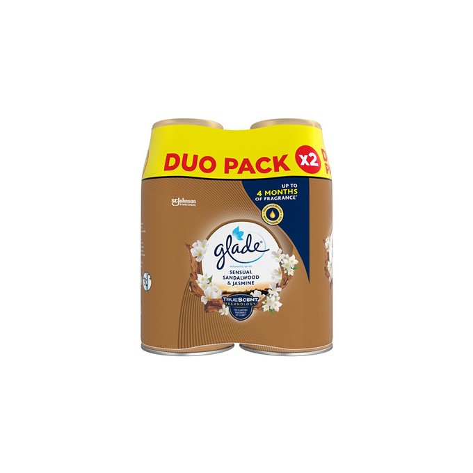 Glade Sensual Sandalwood & Jasmine Refill Duo - Sada náplní do osvěžovače vzduchu 269ml