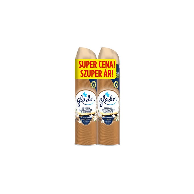 Glade Sensual Sandalwood & Jasmine Spray Duo - Sada osvěžovačů vzduchu 300ml