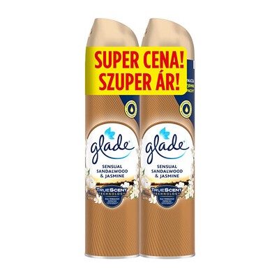 Glade Sensual Sandalwood & Jasmine Spray Duo - Sada osvěžovačů vzduchu 300ml