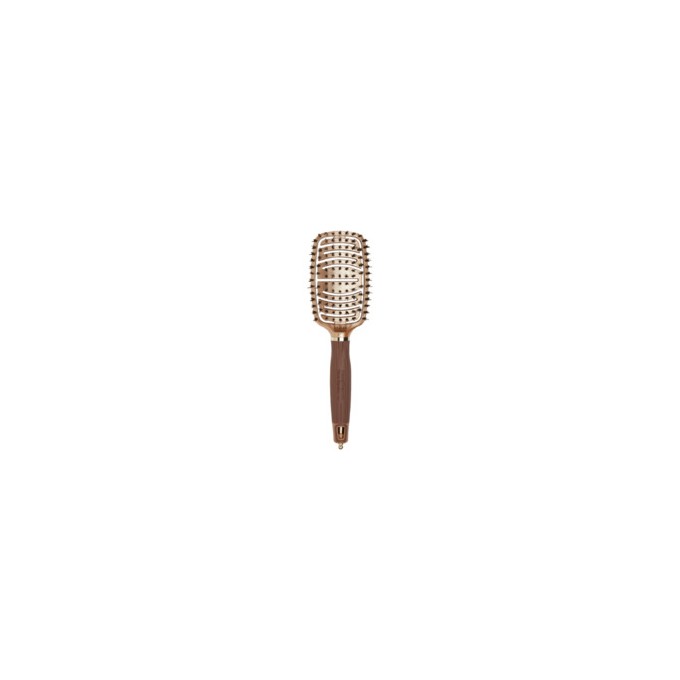 Olivia Garden NanoThermic Flex Combo - Plochý kartáč na vlasy s ionickými štětinami 0ml