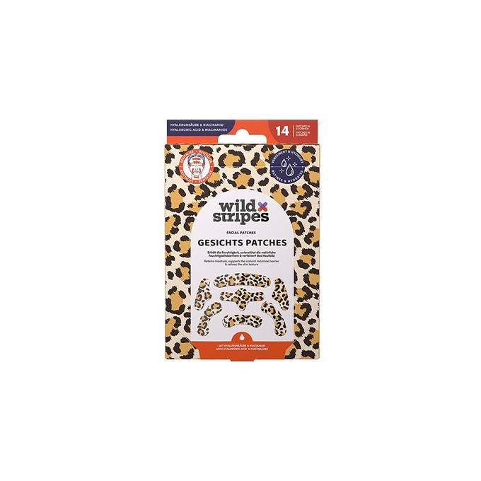 Wild Stripes Animal Leo Facial Patches - Hydrokoloidní náplasti na pleť ( 14 ks )
