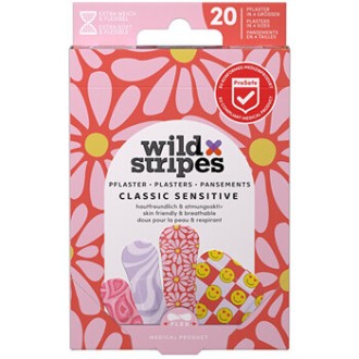 Wild Stripes Classic Sensitive Pastel Fun Plasters - Náplasti ( 20 ks )