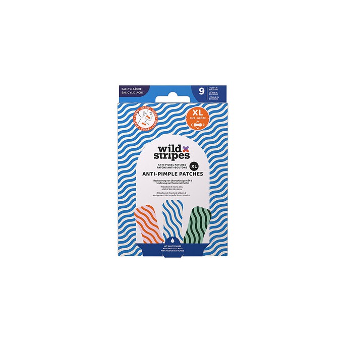 Wild Stripes Clear Anti-Pimple Patches XL - Hydrokoloidní náplasti na akné