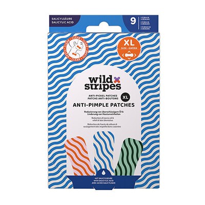 Wild Stripes Clear Anti-Pimple Patches XL - Hydrokoloidní náplasti na akné