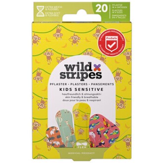 Wild Stripes Kids Sensitive Jungle Vibe Plasters - Dětské náplasti ( 20 ks )