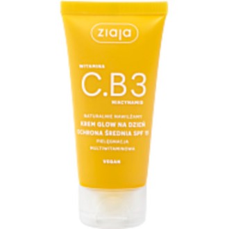 Ziaja Vitamin C.B3 Niacinamide Glow Day Cream SPF 15 - Energizující denní krém pro okamžité probuzení 50ml