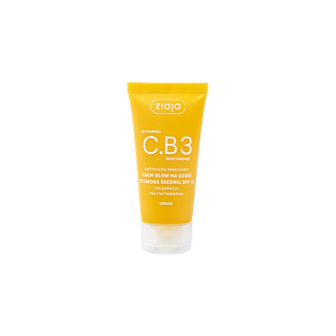 Ziaja Vitamin C.B3 Niacinamide Glow Day Cream SPF 15 - Energizující denní krém pro okamžité probuzení 50ml