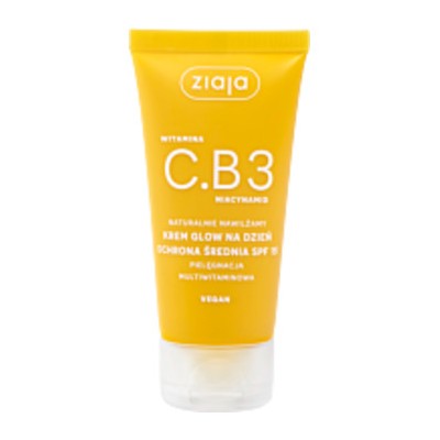 Ziaja Vitamin C.B3 Niacinamide Glow Day Cream SPF 15 - Energizující denní krém pro okamžité probuzení 50ml
