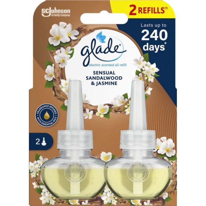 Glade Sandalwood & Jasmine Duo - Sada náplní do elektrického osvěžovač