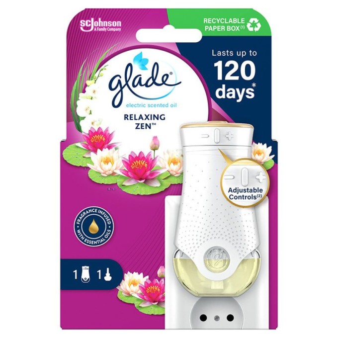 Glade Relaxing Zen - Elektrický osvěžovač vzduchu + náplň 20ml
