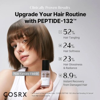 COSRX Peptide 132 Ultra Perfect Hair Bonding Oil Serum - regeneruojantis plaukų serumas, 28 ml 2