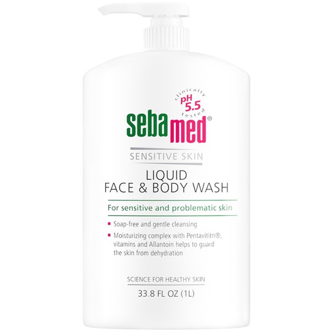 Sebamed Classic Liquid Face & Body Wash - veido ir kūno prausiklis, 1000 ml