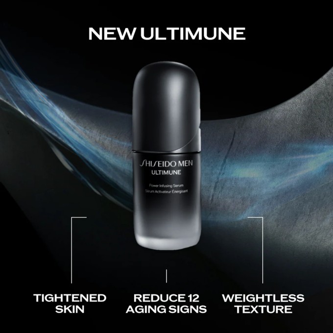 Shiseido Men Ultimune Power Infusing Serum - odos serumas su senėjimą stabdančiu poveikiu, 50 ml