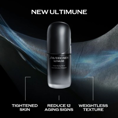 Shiseido Men Ultimune Power Infusing Serum - odos serumas su senėjimą stabdančiu poveikiu, 50 ml