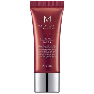 Missha M Perfect Cover BB Cream EX SPF 42 PA+++ - BB kremas, 20 ml - No.25 Warm Beige