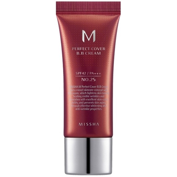 Missha M Perfect Cover BB Cream EX SPF 42 PA+++ - BB kremas, 20 ml - No.25 Warm Beige