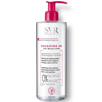 SVR Laboratoire Sensifine AR Eau Micellaire - valomasis losjonas nuo paraudimo, 400 ml