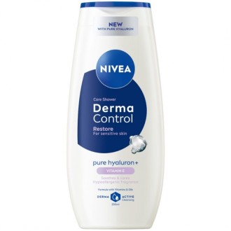 Nivea Derma Control Restore Care Shower - dušo želė jautriai odai, 250 ml
