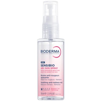 Bioderma Sensibio AR+ SOS Spray - raminantis purškalas nuo odos paraudimo, 70 ml