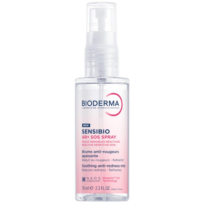 Bioderma Sensibio AR+ SOS Spray - raminantis purškalas nuo odos paraudimo, 70 ml