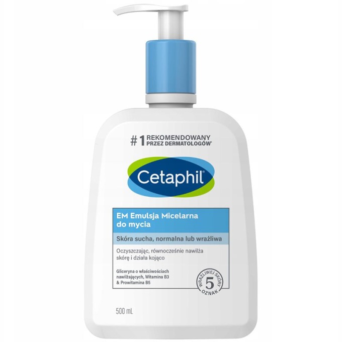 Cetaphil Gentle Skin Cleanser - Švelni valomoji emulsija, 500 ml