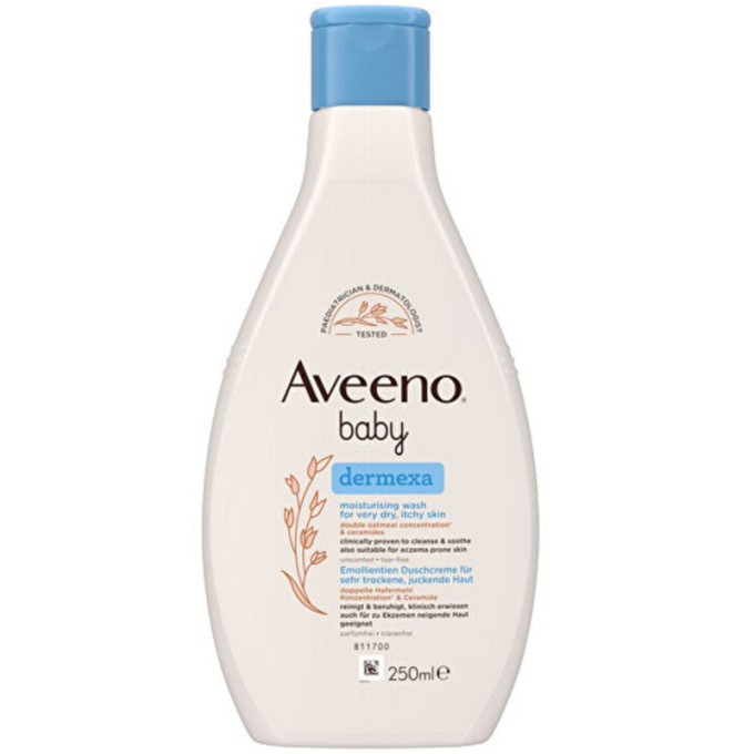 Aveeno Baby Dermexa Gel - drėkinamasis prausimosi gelis vaikams, 250 ml
