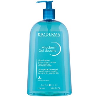 Bioderma Atoderm Gentle Shower Gel - dušo želė sausai odai, 1000 ml
