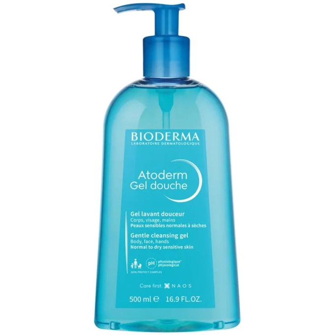 Bioderma Atoderm Gentle Shower Gel - nourishing dušo želė for dry skin 500 ml