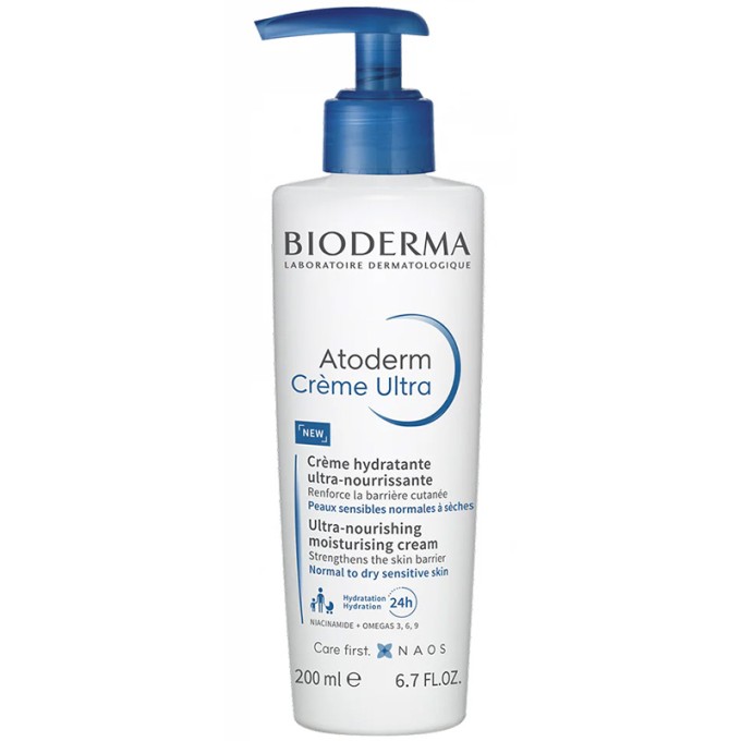 Bioderma Atoderm Créme Ultra Ultra-Nourishing Moisturizing Cream With a Pump 200 ml