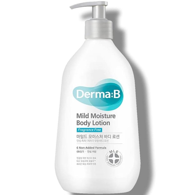 Derma:B Mild Moisture Body Lotion - drėkinamasis kūno losjonas sausai ir jautriai odai, 400 ml