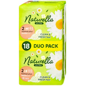 Naturella Ultra Normal Plus - higieniniai paketai, 18 vnt.