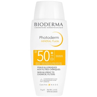 Bioderma Photoderm Mineral Fluide SPF50+ - Waterproof mineral suntan fluid for the face 75 ml