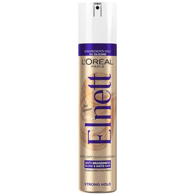 L´Oréal Professionnel Elnett Anti-Brassiness Color-Correcting Purple Micro-Diffusion Hairspray -