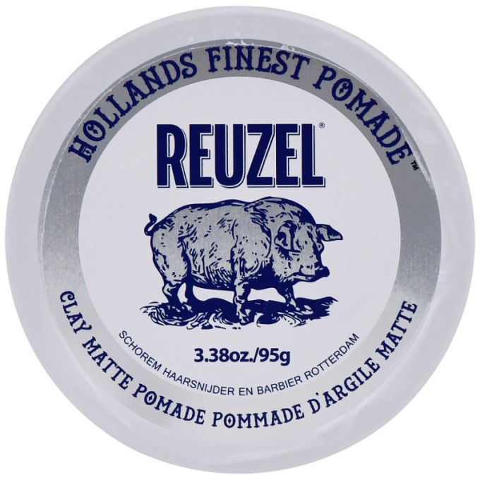 Reuzel Clay Matte Pomade - Mattifying pomade for hair with clay 95 ml