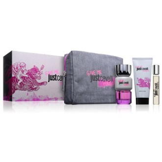 Cavalli Roberto Just Cavalli Give Me Magic for Her Dárková sada EDP 90 ml, tělové mléko 100 ml, miniaturka EDP 15 ml a kosmetick