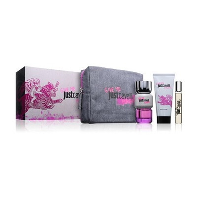Cavalli Roberto Just Cavalli Give Me Magic for Her Dárková sada EDP 90 ml, tělové mléko 100 ml, miniaturka EDP 15 ml a kosmetick