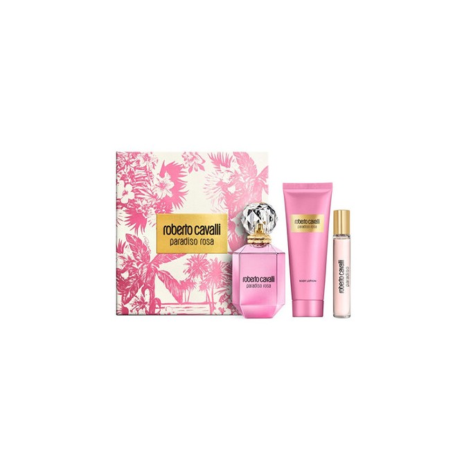 Cavalli Roberto Paradiso Rosa Dárková sada EDP 75 ml, tělové mléko 100 ml a miniaturka EDP 15 ml 75ml