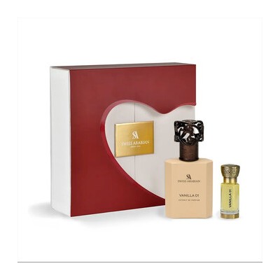 Swiss Arabian Vanilla 01 Dárková sada Extrait de Parfum 50 ml a parfumed oil 12 ml 50ml